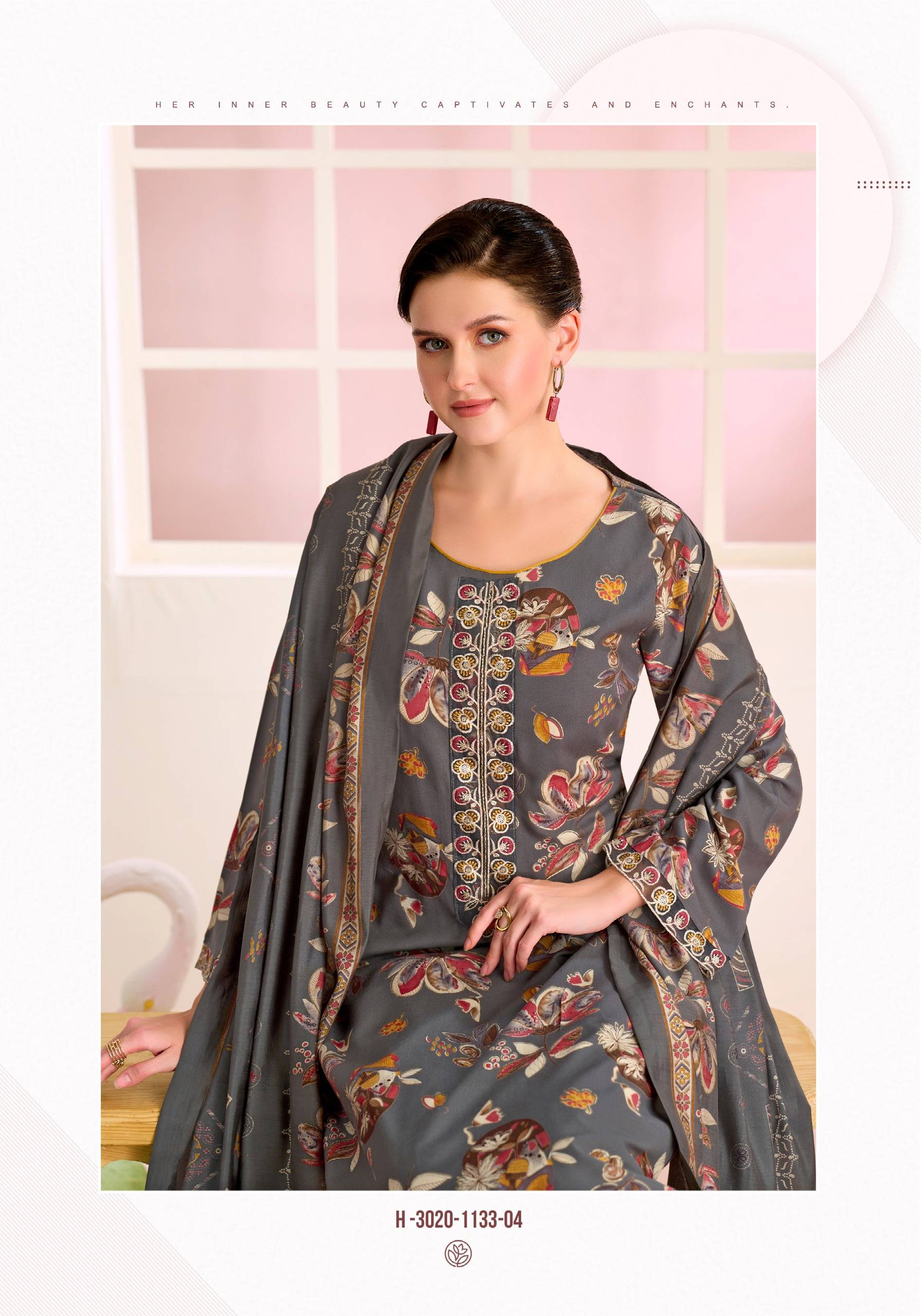 TURKISH-  vol-13 by Alok Suit 3020-1133-01 TO 3020-1133-06 SERIES Pakistani Stylish Embroidered Viscose Reyon COLLECTION At Wholesale Price